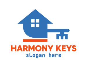 Blue Key House logo design