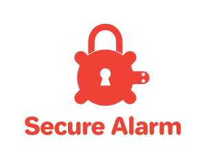 Secure Turtle Lock logo design