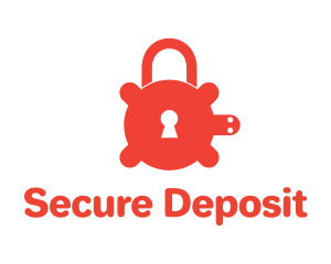 Secure Turtle Lock logo design