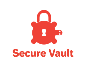 Secure Turtle Lock logo design