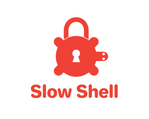 Secure Turtle Lock logo design