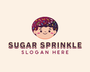 Donut Sprinkle Boy logo design