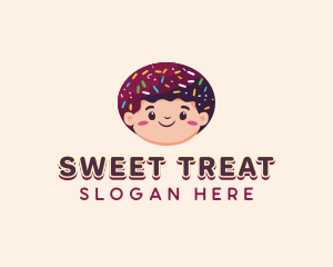 Donut Sprinkle Boy logo design