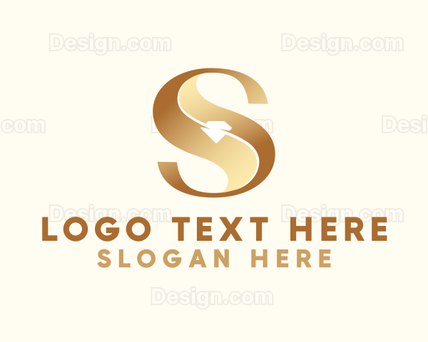 Luxury Diamond Letter S Logo