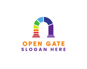 Rainbow LGBT Archway logo