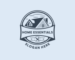 Home Builder Roofing logo design