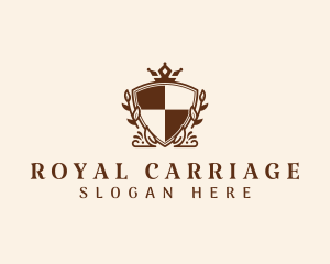 Royal Boutique Shield logo design