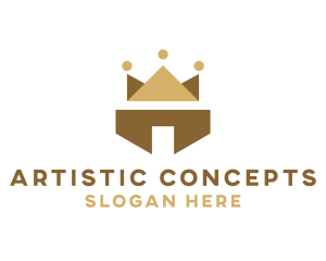 Abstract Polygon Crown logo
