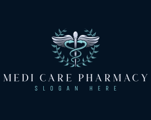 Caduceus Pharmacy Medical logo design