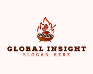 Flame Meat Barbecue logo