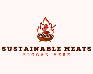 Flame Meat Barbecue logo
