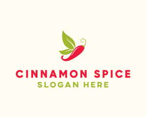 Hot Chili Butterfly logo design