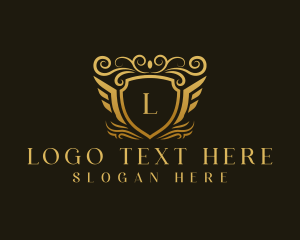 Elegant Luxury Shield logo