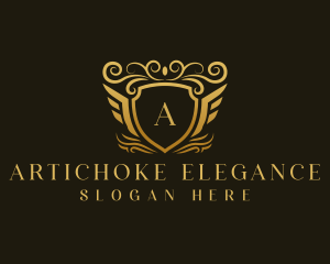 Elegant Luxury Shield logo design