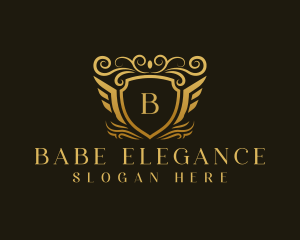 Elegant Luxury Shield logo design