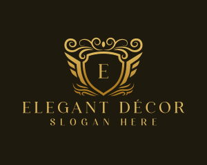 Elegant Luxury Shield logo design