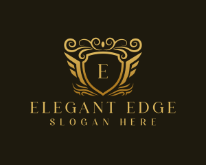 Elegant Luxury Shield logo design