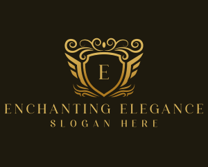 Elegant Luxury Shield logo design