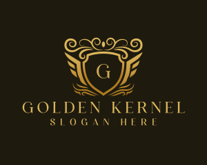 Elegant Luxury Shield logo design