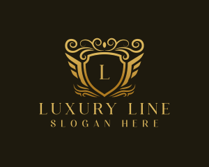 Elegant Luxury Shield logo design