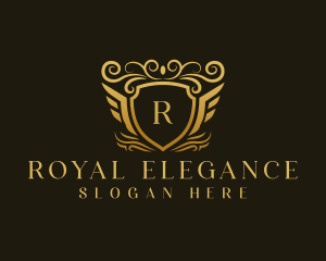 Elegant Luxury Shield logo design