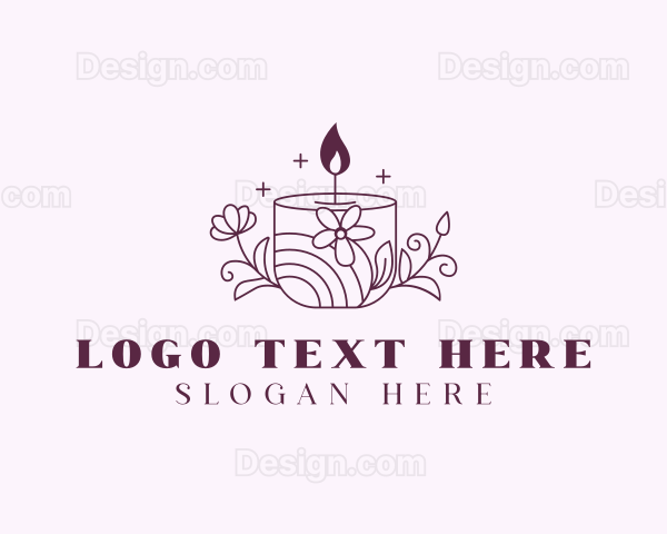 Scented Floral Candle Logo