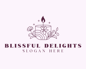 Scented Floral Candle Logo