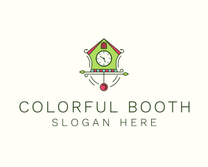 Colorful Cuckoo Clock logo design