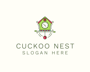 Colorful Cuckoo Clock logo design