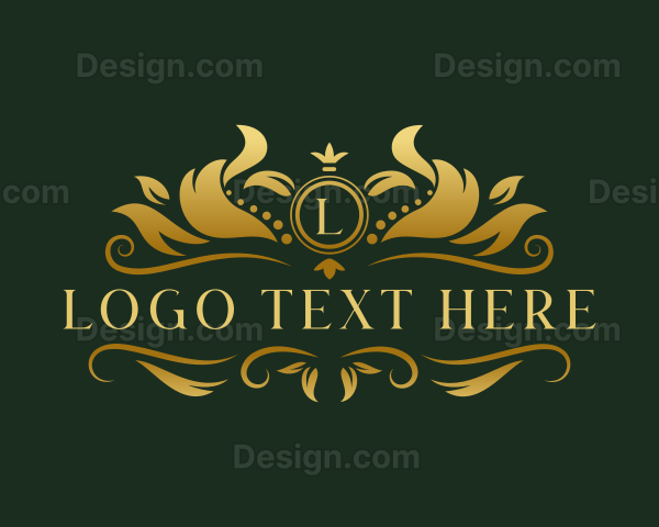 Floral Luxury Crown Logo