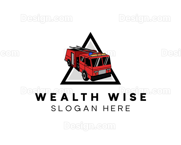Industrial Fire Truck Logo