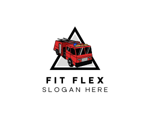 Industrial Fire Truck Logo