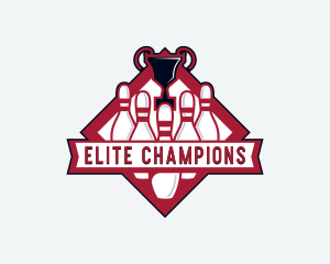 Championship Bowling Tournament Sports logo