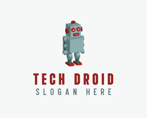 3D Toy Robot logo design