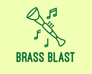 Green Jazz Oboe logo design