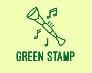 Green Jazz Oboe logo design