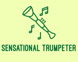 Green Jazz Oboe logo design