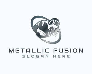 Welder Industrial Worker logo design