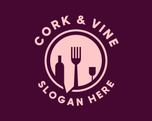 Fine Dining Wine Restaurant logo design