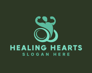 Wheelchair Rehabilitation Therapy Logo