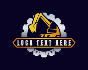 Construction Excavator Machine logo