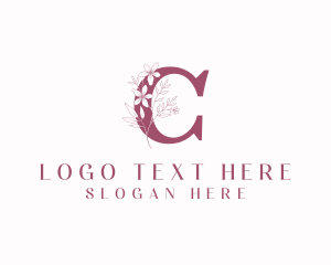 Flower Boutique Letter C logo