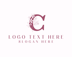 Flower Boutique Letter C Logo