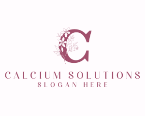 Flower Boutique Letter C logo design