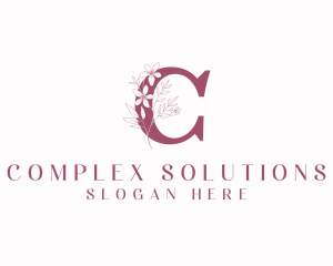 Flower Boutique Letter C logo design