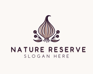 Natural Organic Garlic logo design