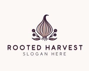 Natural Organic Garlic logo design