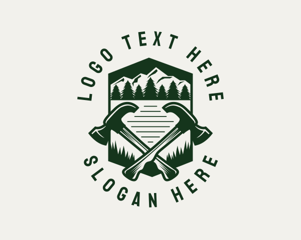 Carpentry Hammer Tool logo