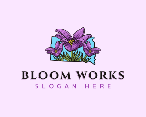 South Dakota Flower logo design