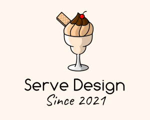 Ice Cream Milkshake  logo design